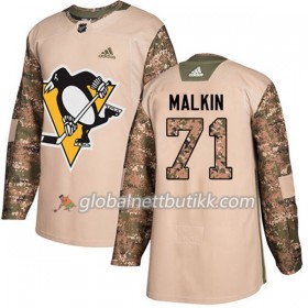 Pittsburgh Penguins Hockeydrakt Evgeni Malkin 71 2017-2018 Camo Veterans Day Practice Adidas Authentic - Herre